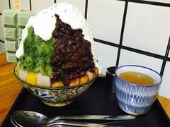 抹茶生乳かき氷-WONDER ICE 萬得冰田(建設路总店)
