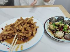 炸鱿鱼条-天伦海鲜·老味道·青岛菜(栈桥天主教堂店)