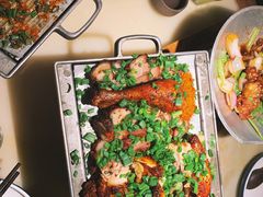 烤肉烤鸡双拼-绿茶餐厅(成都大悦城店)