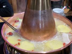 -果松木炭酸菜铜火锅·外婆参鸡汤