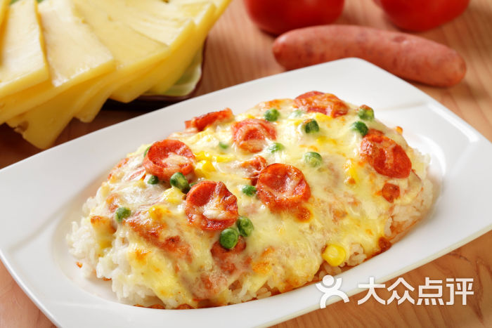 芝士茄汁香肠焗饭