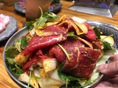 鲜拌黄牛肉-万兴佳烤肉·长白山老味道(宏泰广场店)