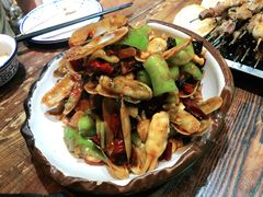 葱姜炒蛏子-老姑砂锅·烧烤天津菜(体北道店)