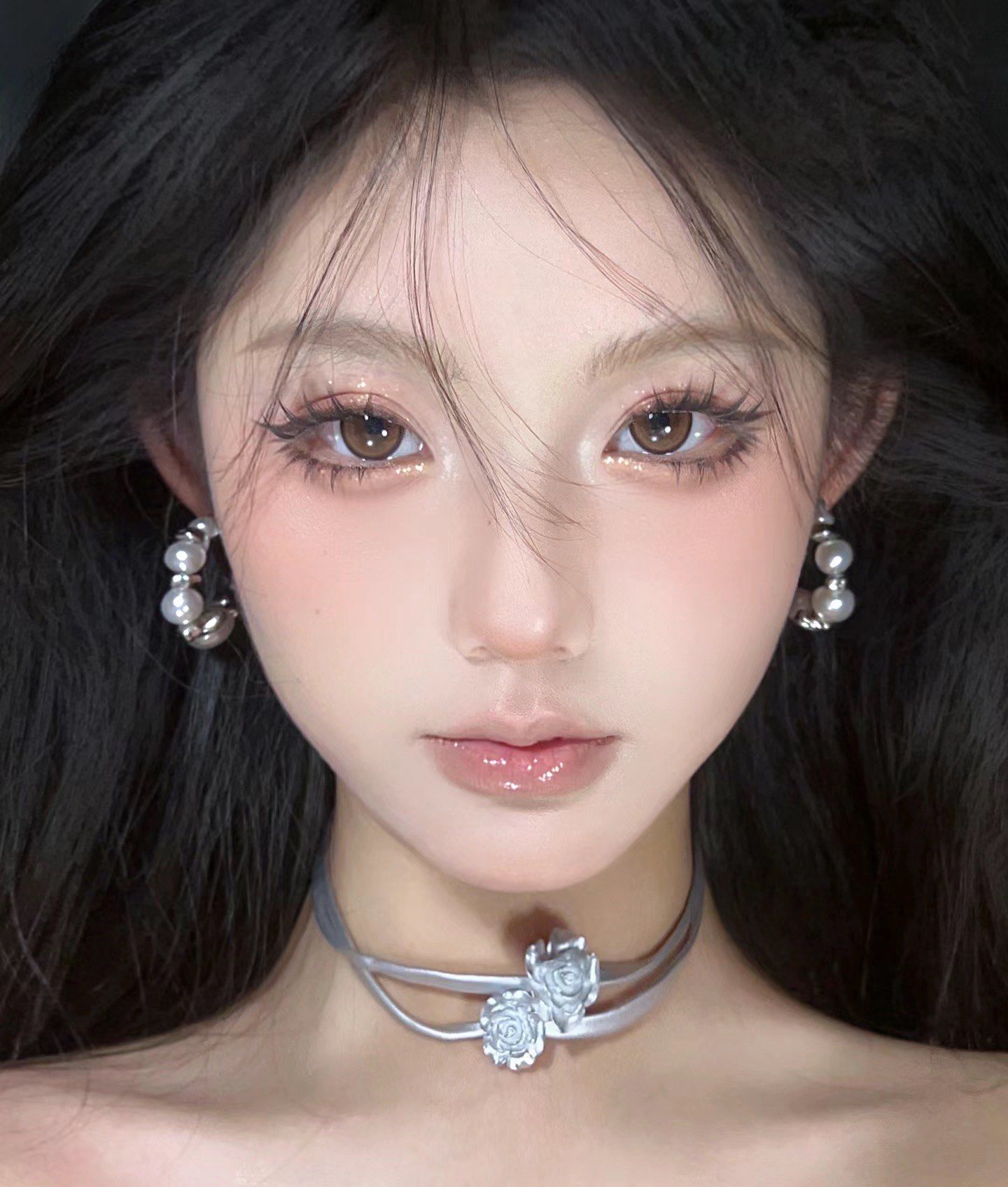 少女感满满的裸妆眼