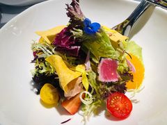 低温金枪鱼塔沙拉配橙味油醋汁-燃扒房Steakhouse(皇庭店)