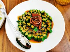 黑椒牛肉拼秋葵-将相和·海鲜蒸饺大连菜