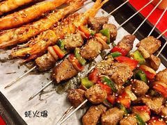 彩椒牛肉串-蚝火爆·烧烤餐厅