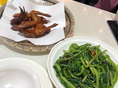 虾酱炒通菜-潮庭港式茶餐厅·熊仔奶茶(同济广场店)