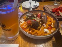 水管面配辣番茄汁-JuiceRobot·手工意大利面&汉堡精酿(珠江新城店)