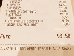 账单-Ristorante Amedeo