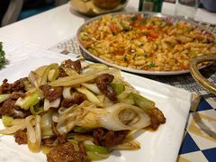 葱爆羊肉-阿拉丁新疆风味餐厅·清真(罗廊巷店)