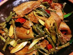 干豆角回锅肉-又一福烤鸭·北京菜(东四店)