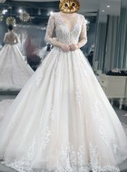 点击看大图 深V-艾米丽婚纱礼服