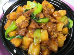 土豆牛肉盖饭-中央财经大学-食堂