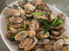 姜葱炒花甲-七鲜渔港美食餐厅(巽寮湾海景店)