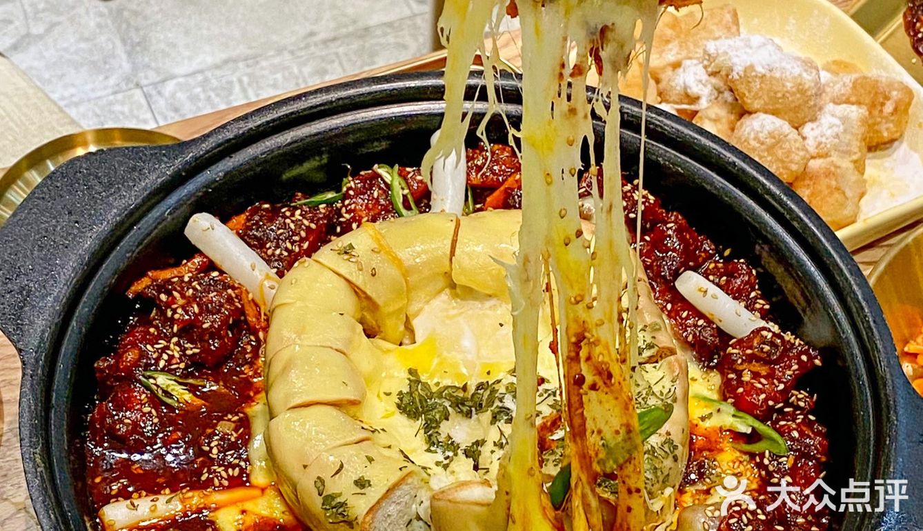 是逃不掉的芝士瀑布攻击❗️西安韩餐