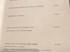 菜单-Le Comptoir de la Gastronomie