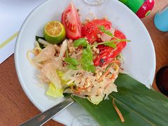 青木瓜沙拉-三亚艾迪逊酒店·海滩烧烤 BARBACOA·现场乐队·浪漫晚餐·烧烤海鲜