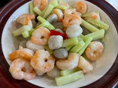 芥兰石烹虾-香山湖家家宴(中山陵店)