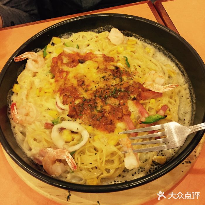 萨莉亚意式餐厅(远大路店)海鲜铁板烤意面图片