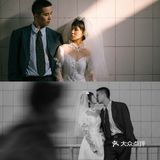 复古港风婚纱照