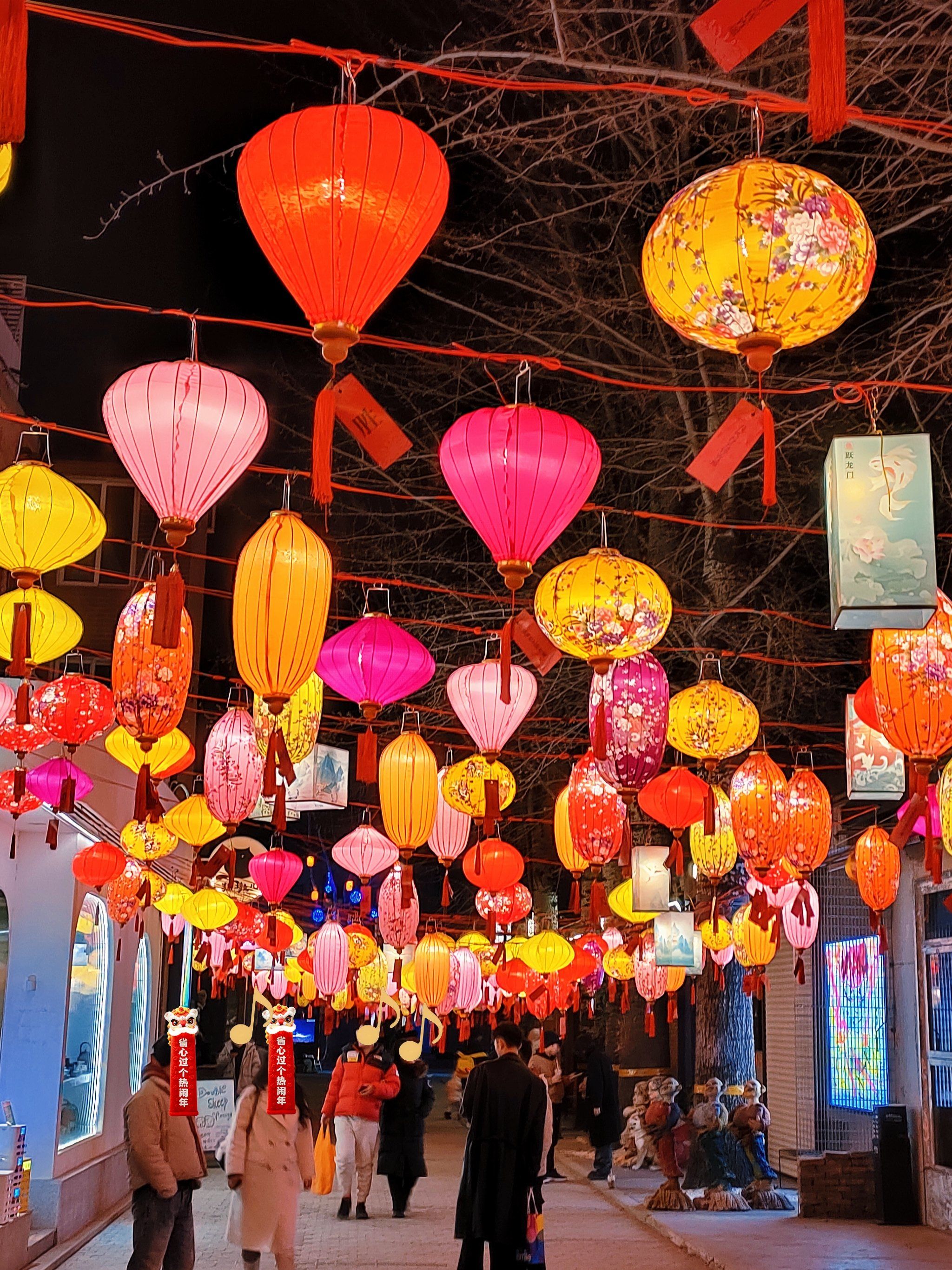 2月15日🧨798依然满满一街彩虹灯笼高挂