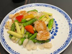 芦竹笋百合炒元贝-愚公乐融合菜馆(33小镇店)