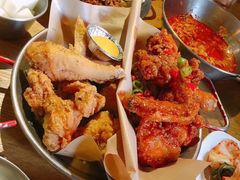 炸鸡翅一半一半-富乐满韩国正宗炸鸡韩国料理(虹泉路店)