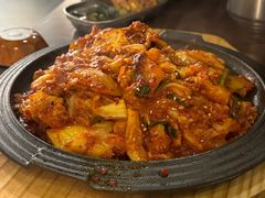 辣白菜炒五花肉-韩鼎丰·韩国料理(林奥店)