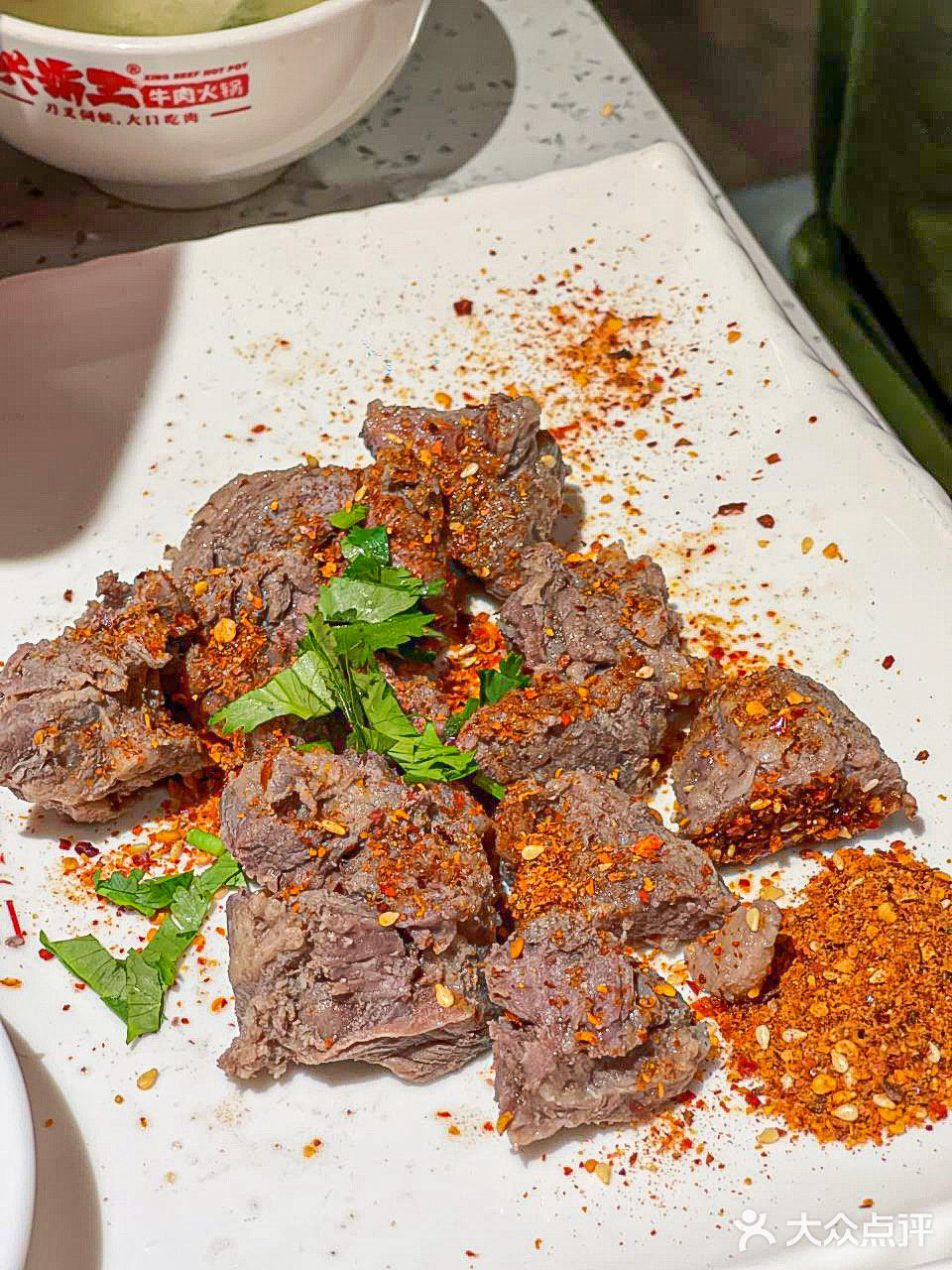 只有高品质的牛肉～才经得住这样的锅底吧 ️霸王牛肉