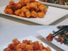 富硒山药熘猪颈肉-香香海南菜餐厅