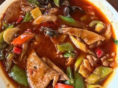 肝腰合炒-元通黄豆花