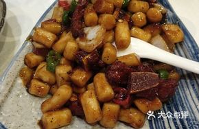 Black Pepper Sirloin and Small Glutinous Rice Cake
