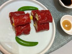 脆皮鲜虾红苔肠-悦湖公馆