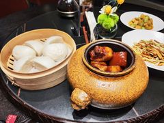 红烧土猪肉配酒酿馒头-钱堂人·私房菜(八卦田店)