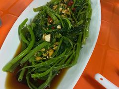 白灼博白空心菜-亚一荔枝柴烧鸡(仙葫店)