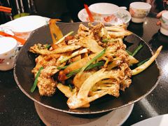 干锅有机花菜-老头儿油爆虾·知味杭州(爱琴海购物中心)