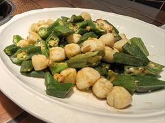 秋葵炒贝丁-旺角小渔村(二马路店)