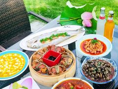 -七的湖·晚芳亭·阳澄湖农家菜·大闸蟹(莲花岛店)