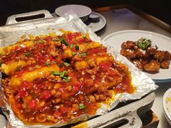 雪花糖醋里脊-绿茶餐厅(华发商都店)