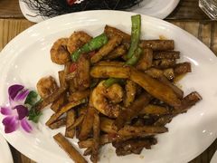 山药焗虾仁-隆喜元鱼汤包·海鲜(中联广场店)