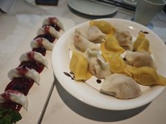 蟹黄饺拼鲅鱼饺-船歌·鱼水饺青岛菜(枫蓝国际购物中心店)