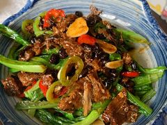 豆豉鲮鱼浸油麦菜-渔娘渔家丹东海鲜(东直门店)