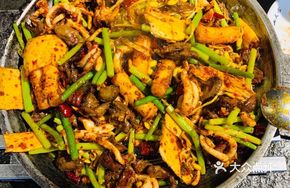 Grilled Squid Tentacles on Iron Plate