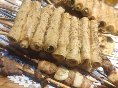 豆皮卷金针菇-老胖串店(山大路店)