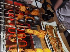 会自己转的烧烤炉-悦屋老板娘的烤肉店(紫薇田园店)