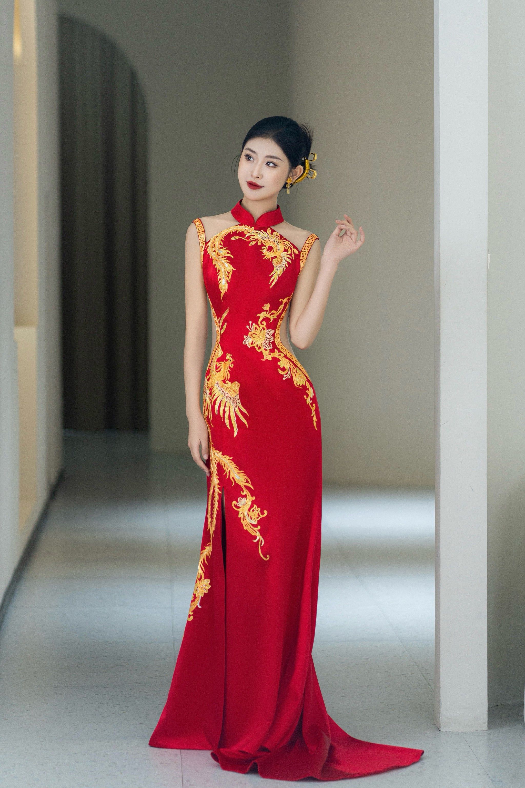 新中式旗袍东方新娘的贵气仪式感!南阳婚 纱