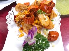 椒盐明虾-美味海鲜大排档(明发美食地标店)