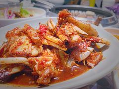 -草家酱蟹炭火烤肉店(珲春南路一店)