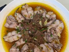 蕈油蒸白吉鱼-得意楼蒸菜馆